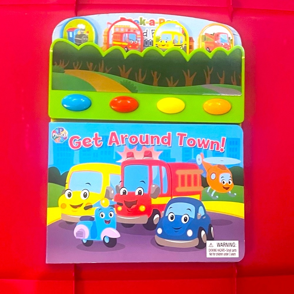 Get around Town peek a boo sound book must have ❤️🖤 3 +up